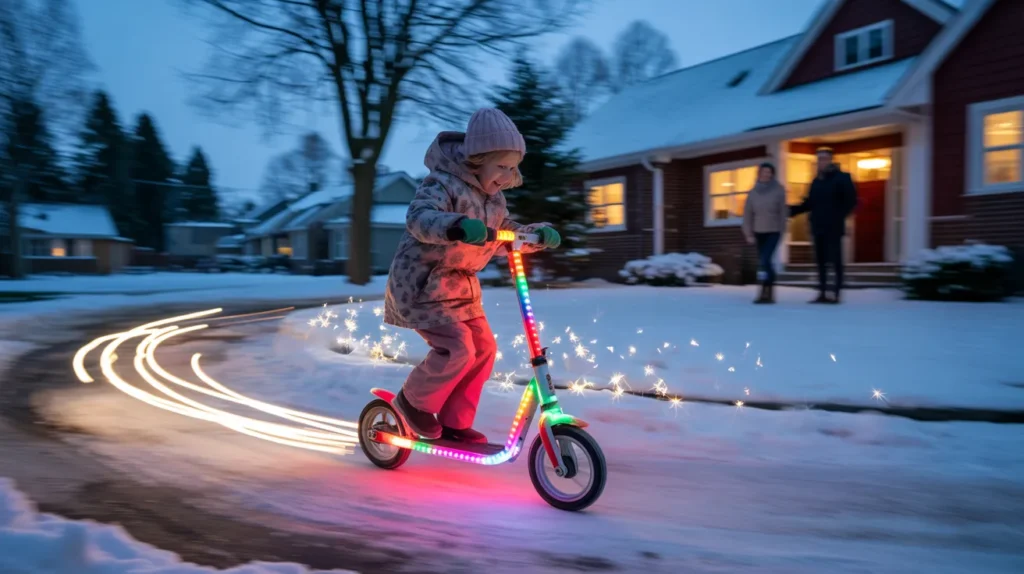 Outdoor Adventure Christmas Gift Scene