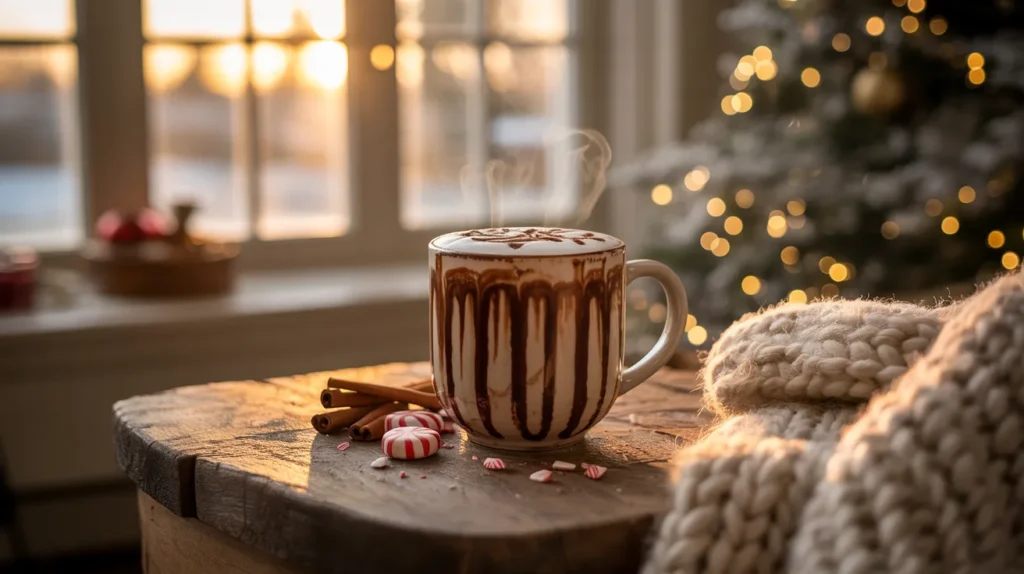 Cozy Christmas Morning Latte Moment