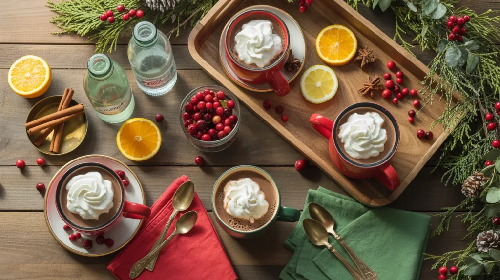 Family-Friendly Christmas Drink Station
