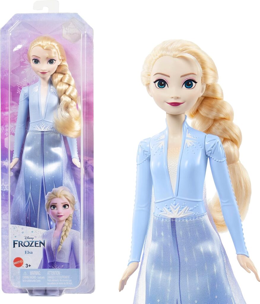 Mattel Disney Princess Dolls, Elsa Posable Fashion Doll with Signature Clothing and Accessories, Mattel Disneys Frozen 2 Movie Toys