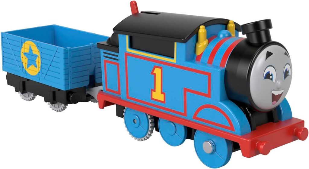 Thomas  Friends Motorized Toy Train Thomas Battery-Powered Engine with Cargo for Preschool Pretend Play Ages 3+ Years