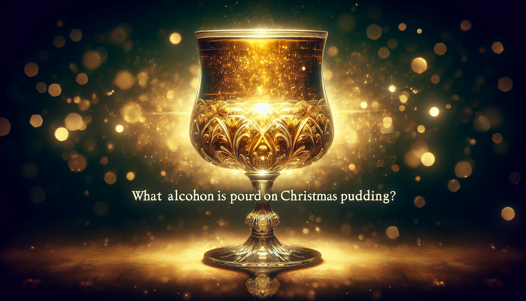 What Alcohol Is Poured On Christmas Pudding?